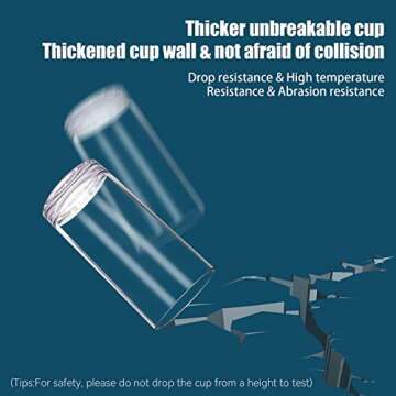 Golemas Plastic Drinking Glasses Set of 6, Reusable Acrylic Mixed Water Tumblers Glassware Sets, Dishwasher Safe Suitable for Bar, Home, Kitchen, Party, Outside(Multi Size, Set of 6)