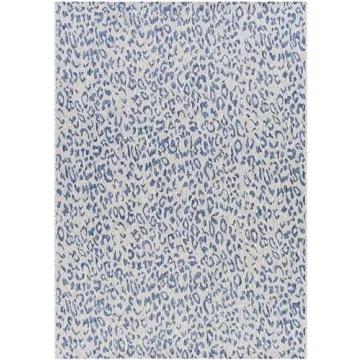 Mark&Day Outdoor Rugs, 5x7 Alem Modern Indoor/Outdoor Navy Area Rug, Non Shedding Blue Carpet for Patio, Porch, Deck, Bedroom, Living Room or Kitchen (5'3" x 7'7")
