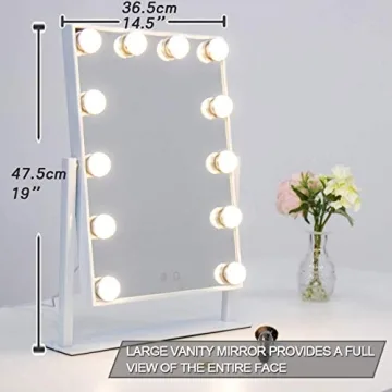 Lighted Vanity Makeup Mirror with LED and Touch Control