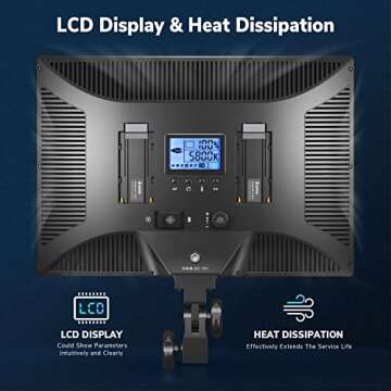 IVISII Bi-Color LED Video Light Kit with Adjustable Temperature