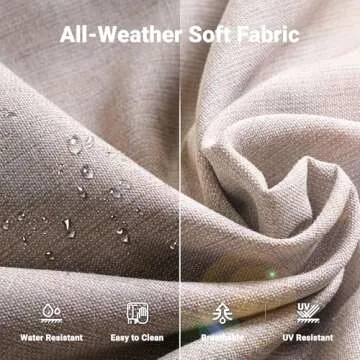 ovios Patio Furniture Set, 5 Pieces Outdoor Wicker Rattan Sofa Couch with Ottomans and Comfy Cushions, All Weather High Back Conversation Set for Backyard Porch Garden, Beige