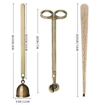 Rose Gold Candle Wick Trimmer Snuffer Dipper Set Gift