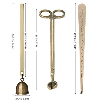 Rose Gold Candle Wick Trimmer Snuffer Dipper Set Gift