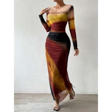 MARZXIN Womens Long Sleeve Maxi Dress for All Occasions