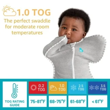 Love To Dream Swaddle UP, Pink, Medium, 13-18.5 lbs., Dramatically better sleep, Allow baby to sleep in their preferred arms up position for self-soothing, snug fit calms startle reflex