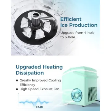 33lbs/24h Portable Nugget Ice Maker - Lower Noise