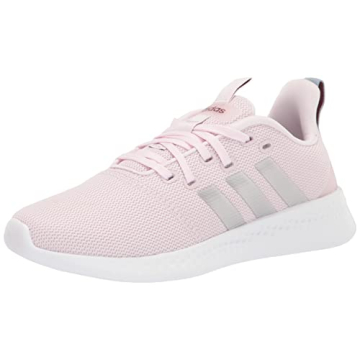 adidas Women's Puremotion Running Shoe, Almost Pink/Silver Metallic/Shadow Red, 9