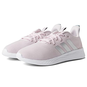 adidas Women's Puremotion Running Shoe, Almost Pink/Silver Metallic/Shadow Red, 9