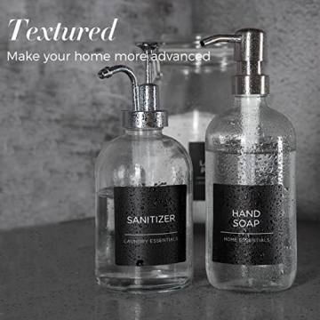 144 PCS Minimalist Laundry Room Labels Set, Waterproof Stickers