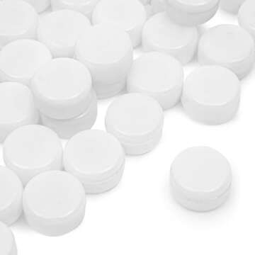 Juvale White Round Inserts for Noise Makers for Graduation, Sporting Events (0.83 in, Pack of 100)