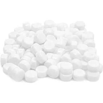 Juvale White Round Inserts for Noise Makers for Graduation, Sporting Events (0.83 in, Pack of 100)