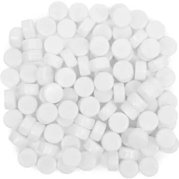 Juvale White Round Inserts for Noise Makers for Graduation, Sporting Events (0.83 in, Pack of 100)