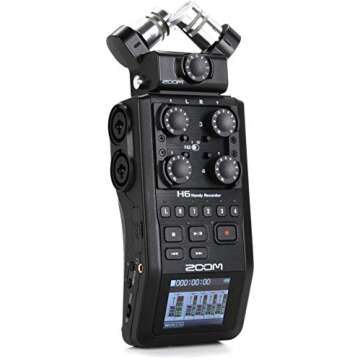 Zoom H6 All Black Handy Recorder - Versatile Audio Solution