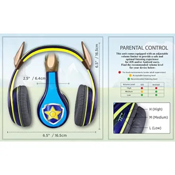 Paw Patrol Kids Headphones with Volume Control Feature