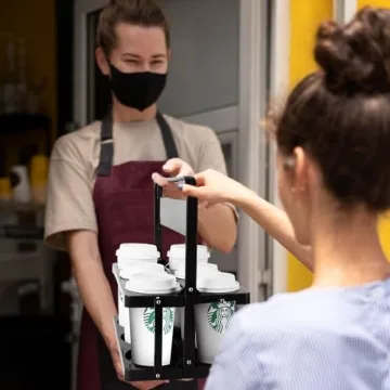 BODAON Drink Carrier for Car, Portable & Foldable