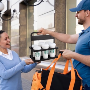 BODAON Drink Carrier for Car, Portable & Foldable