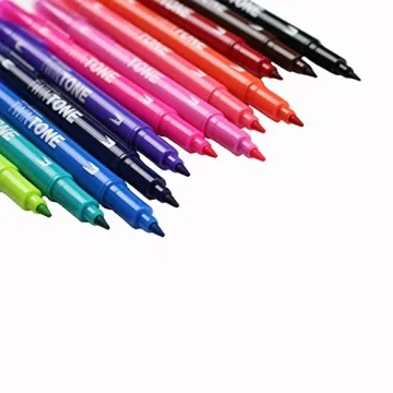 Tombow Twintone Marker Set Bright 12-Pack Double-Sided
