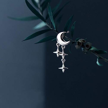 SLUYNZ Hypoallergenic Star Moon Studs for All