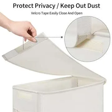 Chrislley Slim Laundry Hamper with Lid and Wheels