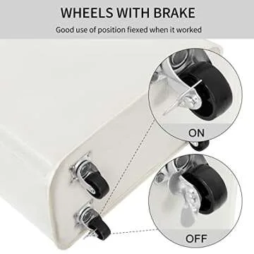 Chrislley Slim Laundry Hamper with Lid and Wheels