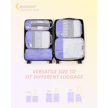 BAGSMART Compression Packing Cubes for Stylish Travel Organization