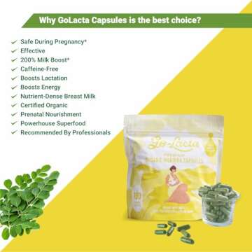 Organic Moringa Capsules to Increase Milk Supply