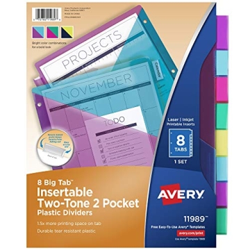 Avery Plastic Big Tab Binder Dividers for Ultimate Organization