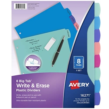 Avery Plastic Big Tab Binder Dividers for Ultimate Organization