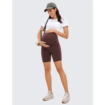 CRZ YOGA Maternity Biker Shorts - Ultra Comfort Activewear