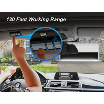 Universal Garage Door Opener Remote with Extra Battery Pack