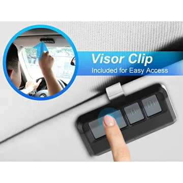 Universal Garage Door Opener Remote with Extra Battery Pack