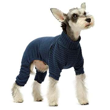 Stylish Fitwarm Turtleneck Sweater for Small Dogs