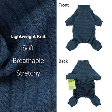 Stylish Fitwarm Turtleneck Sweater for Small Dogs