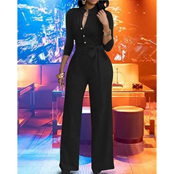 Stylish Sexy 3/4 Sleeve Women's Jumpsuit for All Occasions