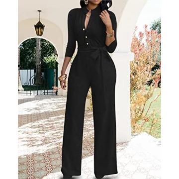 Stylish Sexy 3/4 Sleeve Women's Jumpsuit for All Occasions