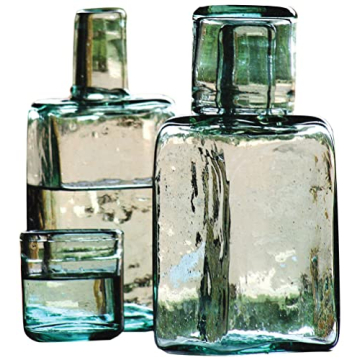 Kalalou Green Bedside Water Carafe & Glass Set