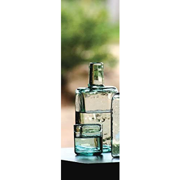 Kalalou Green Bedside Water Carafe & Glass Set