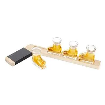 Final Touch Skate Shot Glasses Set for Hockey Fans