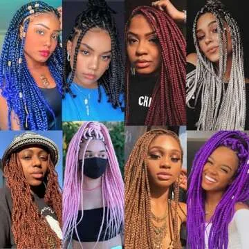Burgundy Braiding Hair Pre Stretched 20 Inch 8 Packs Braiding Hair Extensions for Crochet Box Braids Twists Locs Hair Itch Free Soft Yaki Texture Hot Water Setting (20inch,#Burgundy)