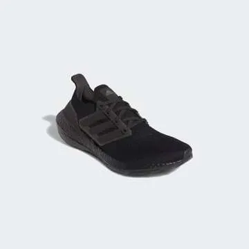 adidas mens Ultraboost 21 Running Shoes, Black/Black/Black, 8.5 US