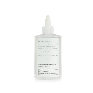 Amazon Basics Washable School Glue 5 fl.oz Clear Safe Non-toxic
