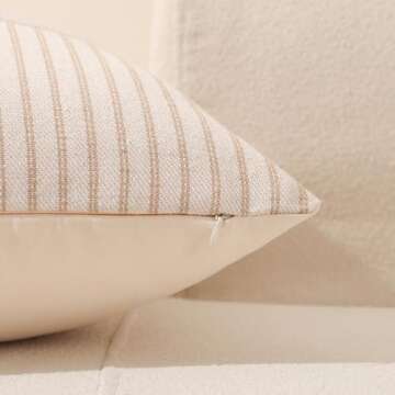 Hckot Farmhouse Throw Pillow Covers - Stylish Comfort in Any Space