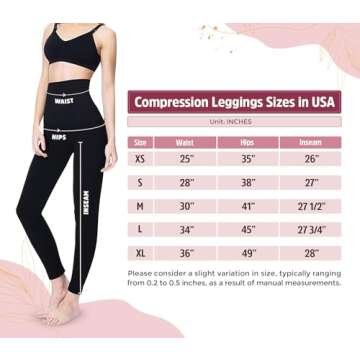MOTHERS ESSENTIALS Postpartum High Waist Tummy Compression Control Slimming Leggings (large, black)