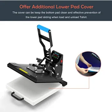 Delclynee Heat Press Machine for T Shirts 15x15 Professional Quality