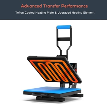 Delclynee Heat Press Machine for T Shirts 15x15 Professional Quality