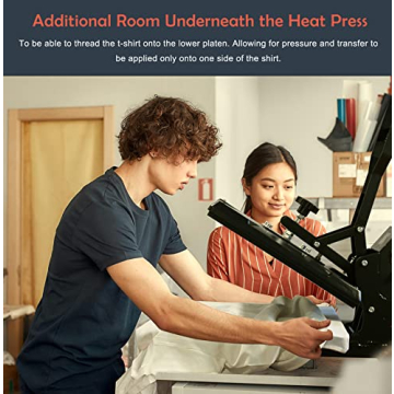 Delclynee Heat Press Machine for T Shirts 15x15 Professional Quality