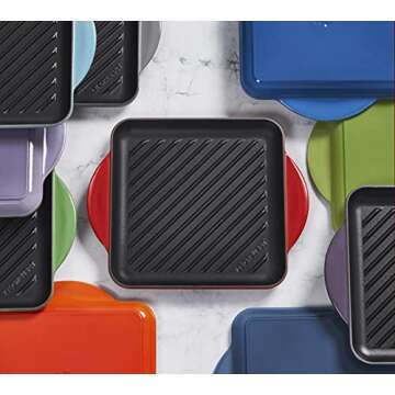Le Creuset 9.5" Square Grill - Durable Cast Iron Grill