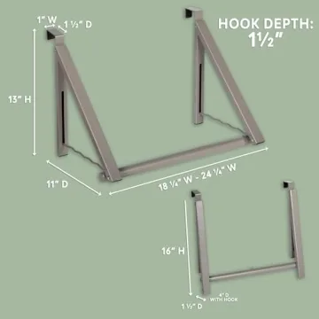 HOLDN’ STORAGE Over the Door Hanger for Neat Spaces