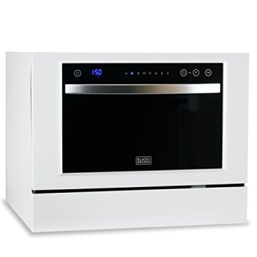 BLACK+DECKER BCD6W Portable Dishwasher - Compact 6 Setting