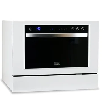 BLACK+DECKER BCD6W Portable Dishwasher - Compact 6 Setting